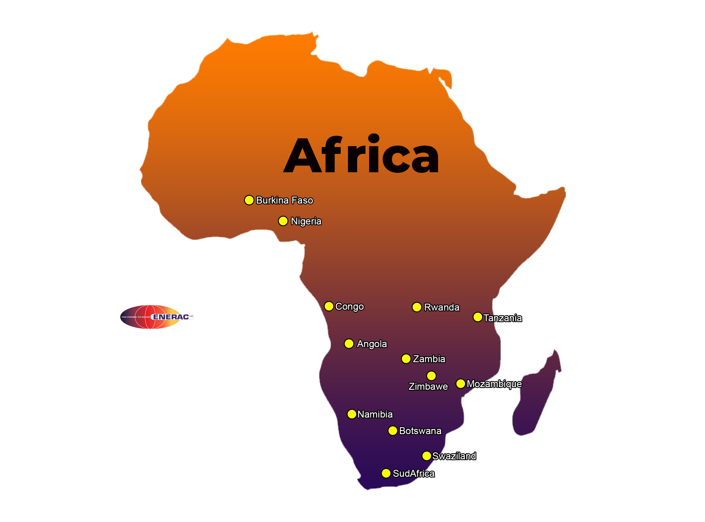 Map of Africa Reps