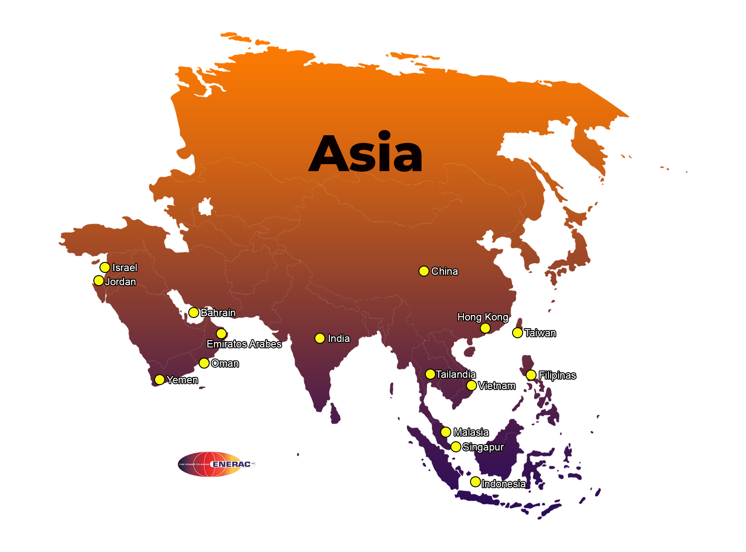 Map of Asia Reps