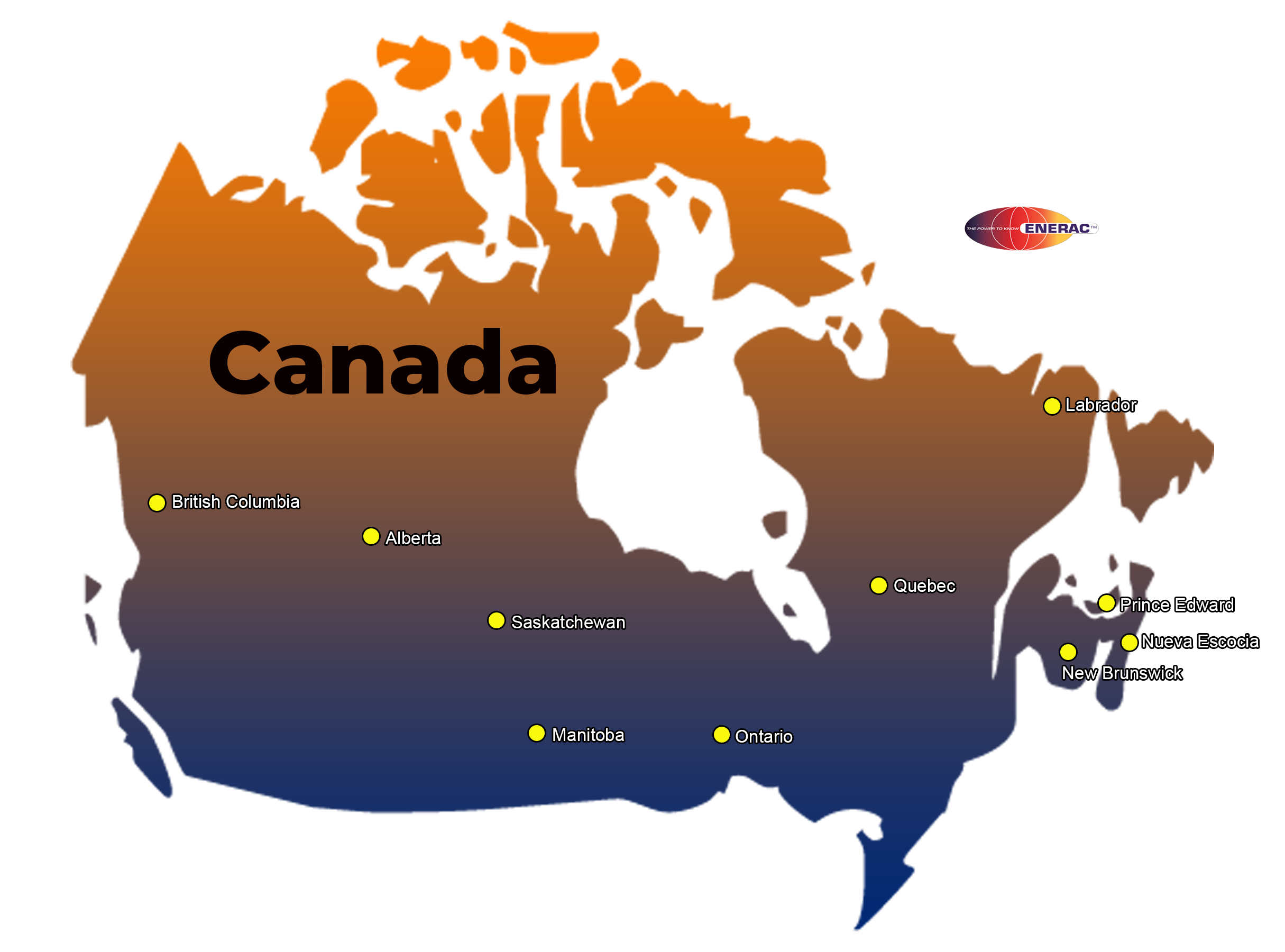 Map of Canada Reps
